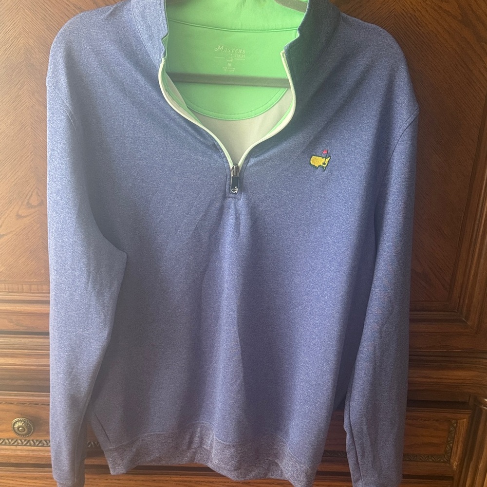 Masters Blue Zip-Up Pullover